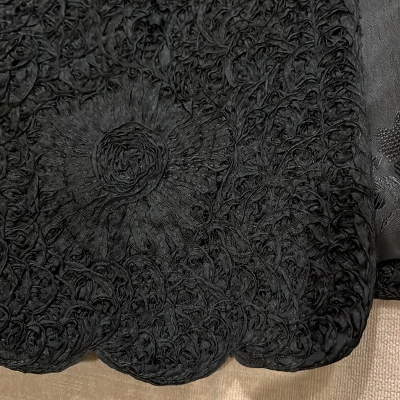 Vintage Black Ribbon Jacket Large - Picture 12 of 14